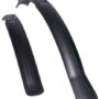 Комплект крыльев 26"-28" SIMPLA Next SDS, короткая скоба заднего крепления, черные