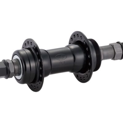 Втулка задн. Quando KT-122R под V-brake 36H 165mm, 6,7 ск. на гайках стальная черная