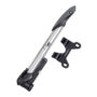 Мининасос Green Cycle GPM-294P Т-ручка, алюминиевый с манометром, двусторонний, 100psi, Presta+Schreder, серебристый