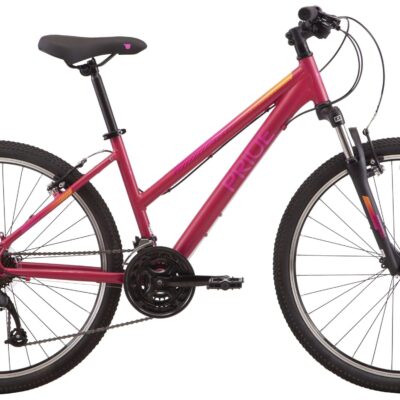 Велосипед 26" Pride STELLA 6.1 рама – XS 2023 бордовый (задний и передний переключатели и манетка – MICROSHIFT)