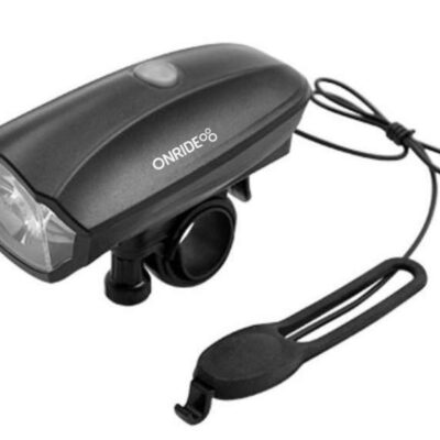 Електронний сигнал 2в1 ONRIDE Lightbell (сигнал + ліхтар), (3хААА, в комплекті), пластиковий