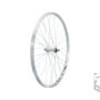 Колесо переднє на гайках KLS Event 26", V-brake, 9x100мм сріблястий