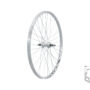 Колесо заднє на гайках KLS Event 26", V-brake, під тріскачку, 10x135мм сріблястий