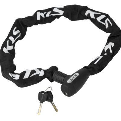 Замок ланцюговий під ключ KLS Chainlock 10 чорний 10×1000 мм