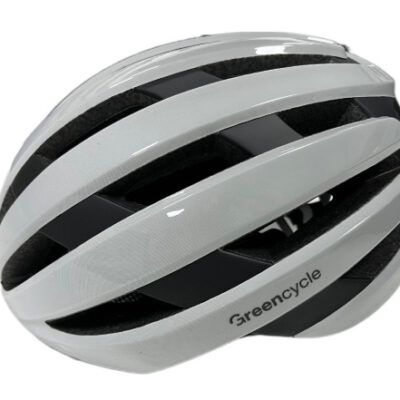 Шлем Green Cycle Alleycat RS размер 58-61см бело-серый глянец