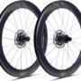 Колесо пер. + задн. 28" ERE GENUS II AE65 CARBON, Road, 100x12/142x12, CL, HG11, tubeless, черный сатин