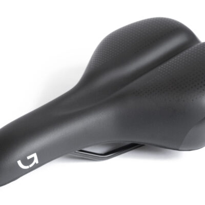 Седло Green Cycle Comfort 179, стальные рейлы, черное