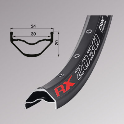 Обід Remerx ENDURO PLUS RX 2030, 29, 622×30, 28 отв, FV, пістонований, чорний анод., E-Bike, безкам.
