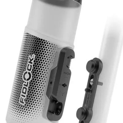 Фляга з конектором та базою FIDLOCK TWIST bottle 600мл., прозорий / білий
