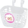 Кошик дитячий пластиковий на кермо KLS Buddy Баранчик, білий