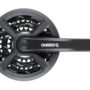 Комплект шатунів ONRIDE Trio 810P, квадрат, 175 мм, 42-32-22T, 8/7/6 швидкостей, чорні (конверт)