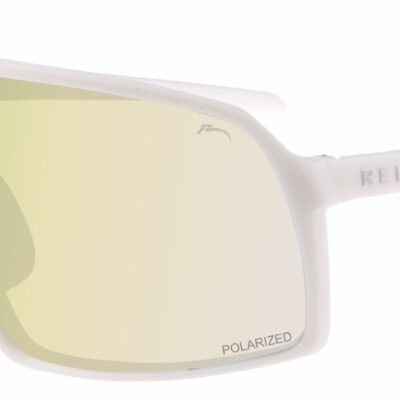 Окуляри Relax Prati білі глянцеві, лінза brown (Polarized TAC), amber platinum, кат. 3