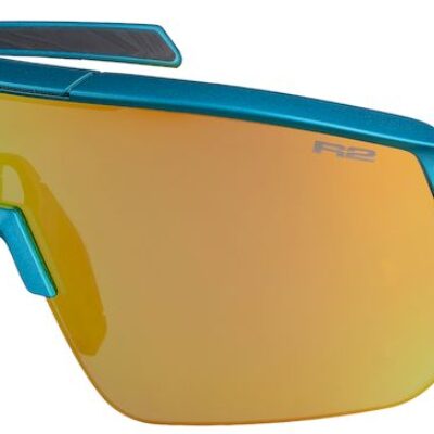 Окуляри R2 FUSION blue, turquoise (metallic, matt), лінза smoke (orange chrome) PC, кат. 2