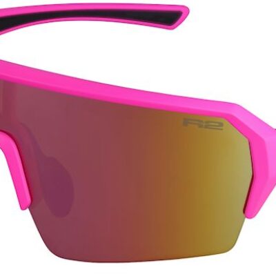 Окуляри дитячі R2 HYPE neon pink (matt), лінза brown (pink chrome) PC, кат. 3