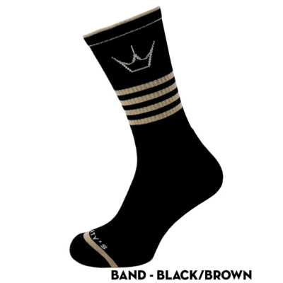 Носки Peaty's AW25 ShredSock – Band, Black/Brown, 10