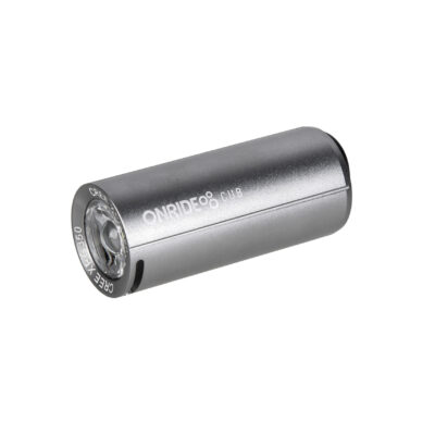 Велосипедна фара ONRIDE Cub сріблястий (200 lm, 700 mAh, Type-C), алюмінієва