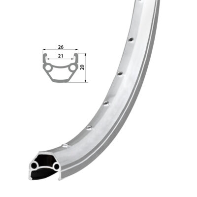 Обід Remerx HIT 21 RX 4521, 28”, 622×21, 36 отв., AV, пістонований, сріблястий анодований,V-Br,CNC