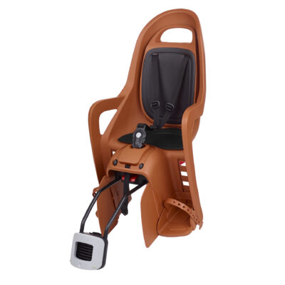 Дитяче крісло заднє POLISPORT Groovy Maxi RS+ на підсідельну трубу, 26″-28″, 9-22 кг, коричневе