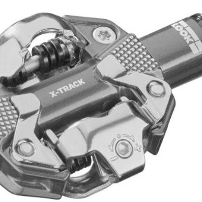 Педали Look X-TRACK алюминий, ось chromoly 9/16", серый металлик