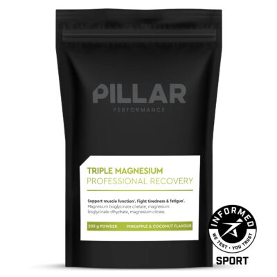 Магний PILLAR Performance Triple Magnesium ананас-кокос 200г (дой-пак)