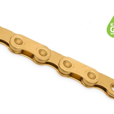 Ланцюг KMC X Flat Ti-N Gold 13/12 шв. SRAM, 126 л. + замок